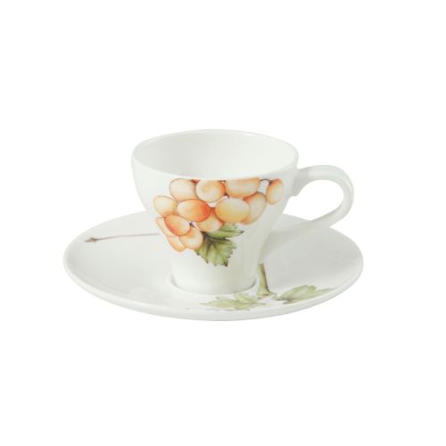 Tazza caffè con piatto amabile - 6 pz.