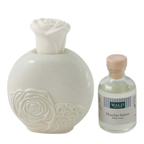 Rosa colore grigio perla, effetto lucido - 2 pz.