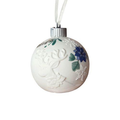 Lampada led sfera piccola colore argento e blu
