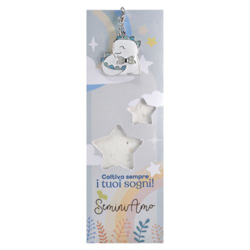 Segnalibro dinosauro con carta piantabile - 6 pz.