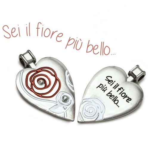 Ciondolo per portachiave componibile cuore