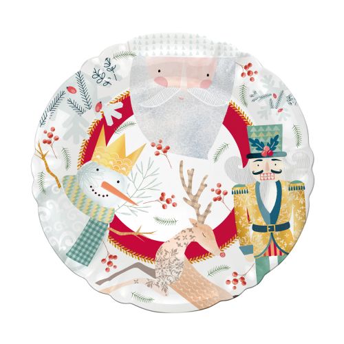 Piatto da portata dolce decoro racconti di natale