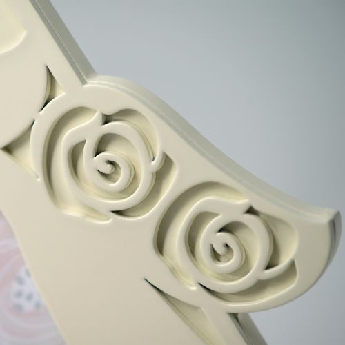 Portafoto con rose bianco