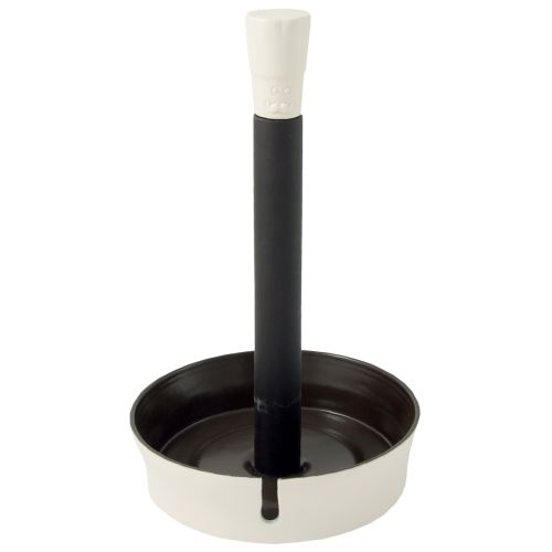 Portarotolo diam 18.5x30.5h col.bianco