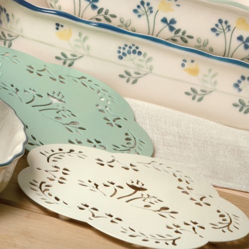 Sottopentola in ferro 18 x 18 cm colore verde