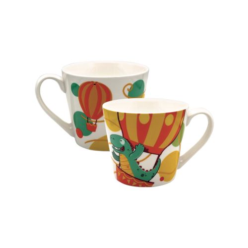 Tazza colazione in porcellana " mongolfiera"