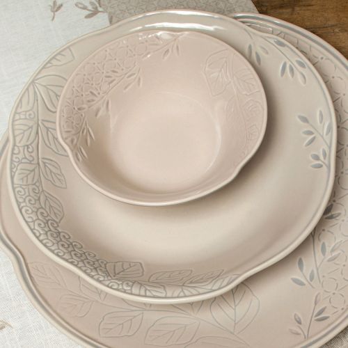 Piatto fondo 21.5 cm col. tortora - 6 pz.