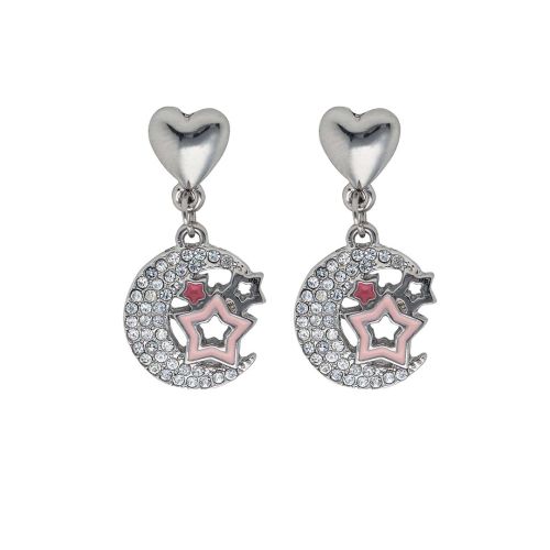 Orecchini luna con stelle