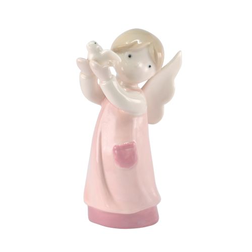 Statuina in porcellana " angelo della pace"