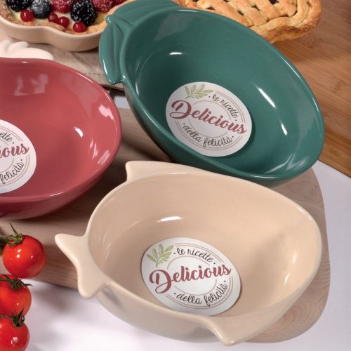 Pirofila oliva colore verde - 2 pz.