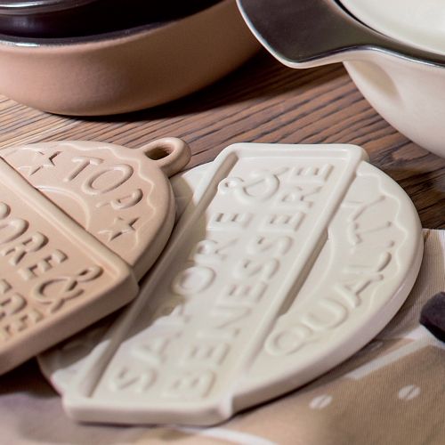 Sottopentola "bollo qualita'" bianco