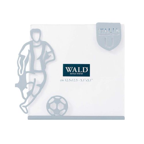 Portafoto calciatore colore azzurro - 2 pz.