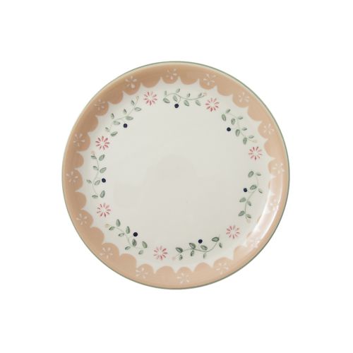 Piatto frutta marrone - 6 pz.