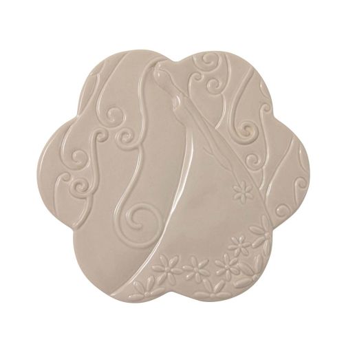 Bomboniera sottopentola donna grigio - 3 pz.