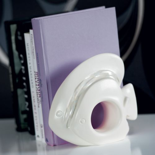 Statua pesci colore bianco