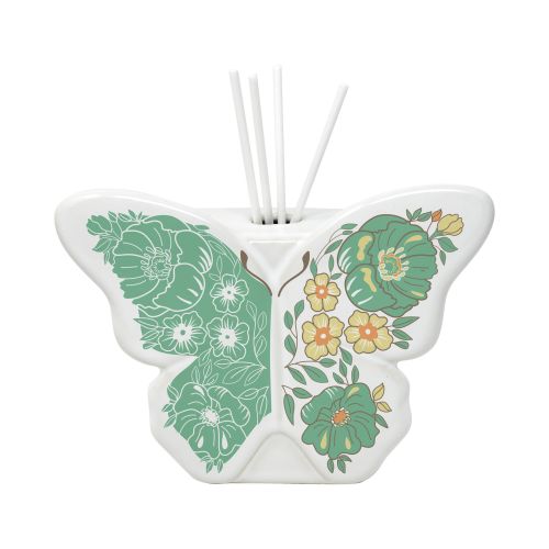 Profumatore in kergres forma farfalla con fiori