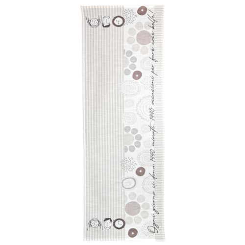 Runner 100% cotone decoro minimal