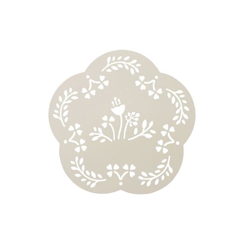 Sottopentola avorio a forma di fiore