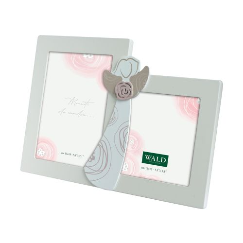 Portafoto da tavolo con angelo bianco