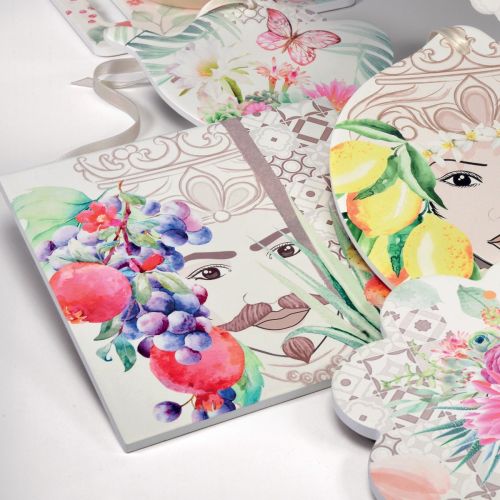 Sottopentola testa di moro melograni