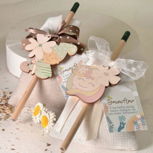 Decorazione quadrifoglio con matita piantabile