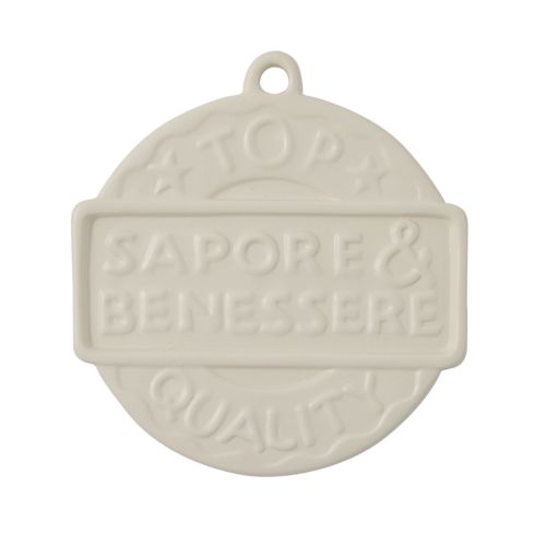 Sottopentola "bollo qualita'" bianco