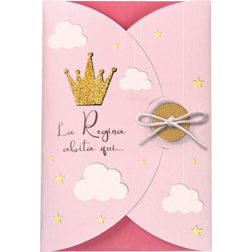 Biglietto regina e principessa