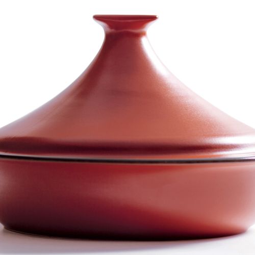 Tajine cm 26 colore rosso mattone con coperchio