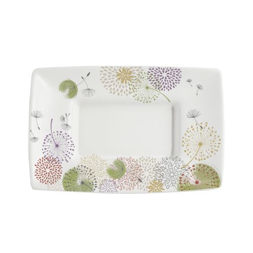 Svuota tasche/contenitore rettangolare in kergres decoro soffioni