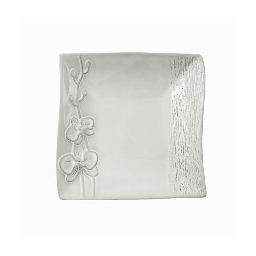 Svuotatasche quadrato colore grigio lucido