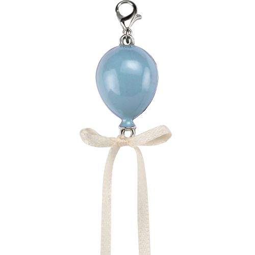 Charm palloncino azzurro - 6 pz.