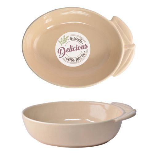 Pirofila oliva colore sabbia - 2 pz.