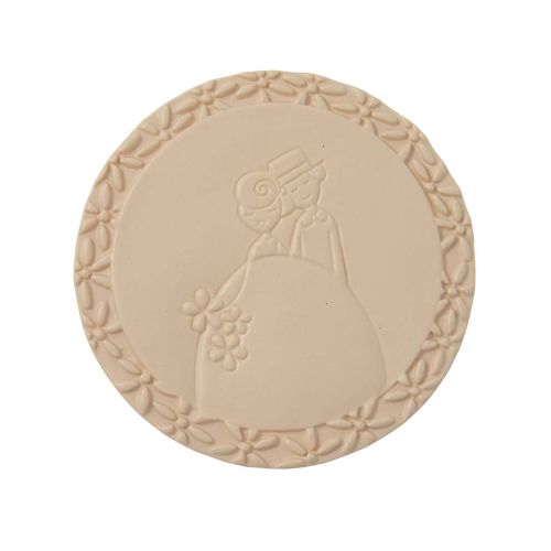 Sottopentola bomboniera sposini tortora - 3 pz.