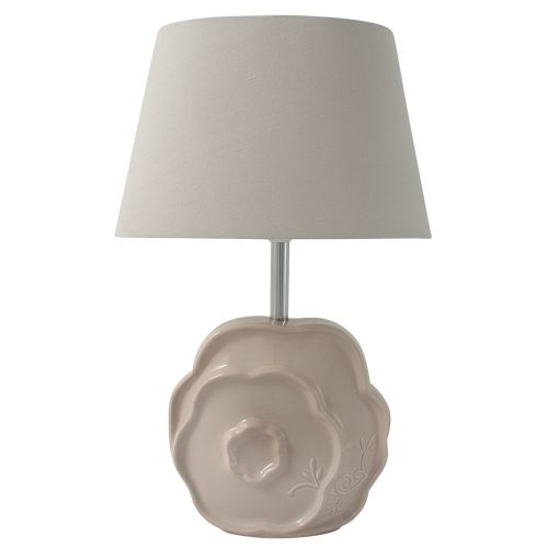Lampada fiore 23.5x8.5x50 cm h tortora