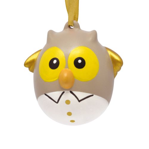 Uovo decorativo gufo - 2 pz.