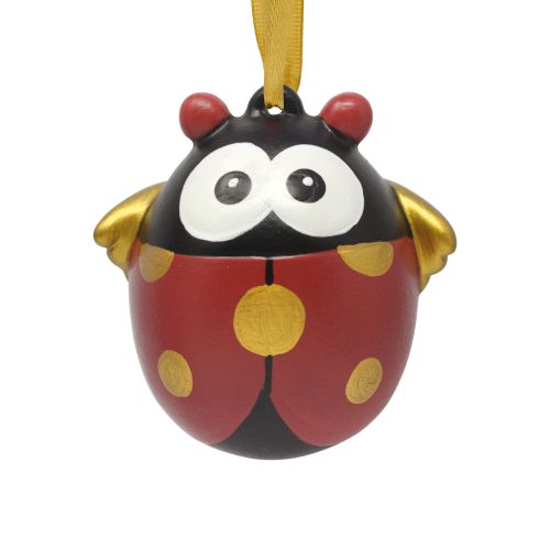 Uovo decorativo coccinella - 2 pz.