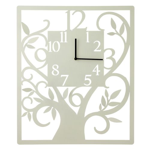 Orologio da parete albero della vita in metallo traforato chiaro