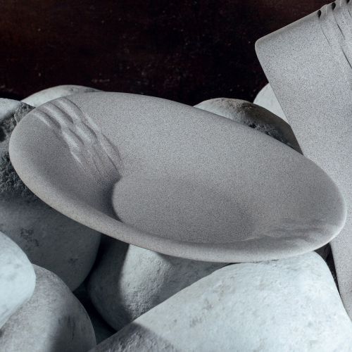 Contenitore effetto pietra grigio