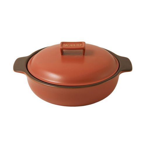 Tegame grande colore rosso mattone