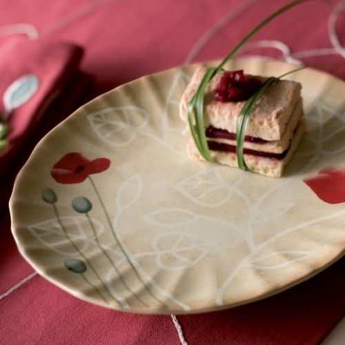 Piatto frutta decorato - 6 pz.