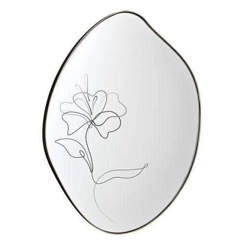 Specchio da parete decoro "fiore"