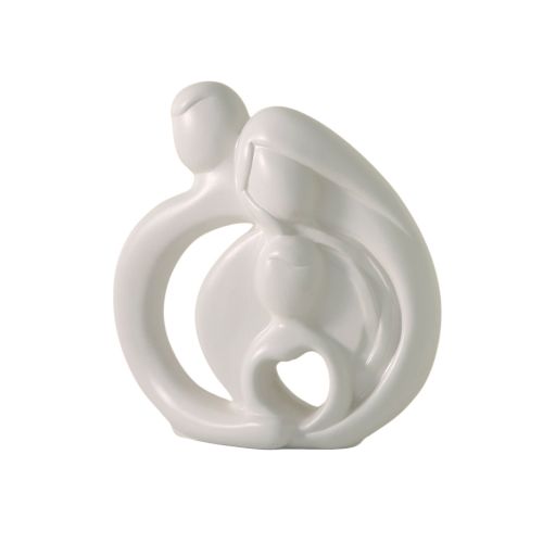 Statua famiglia colore bianco