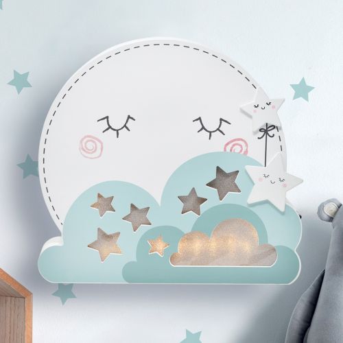 Lampada nuvola da comodino per bambini