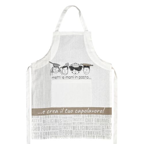 Grembiule 100% cotone decoro minimal