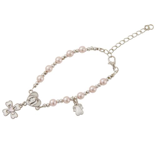 Bracciale rosario rosa - 6 pz.