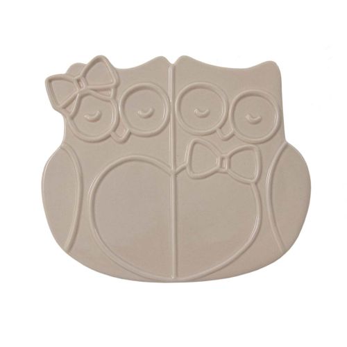 Sottopentola bomboniera gufi grigio - 3 pz.