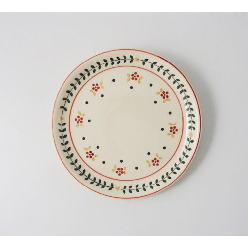 Piatto frutta in kergres decorato a mano - 6 pz.