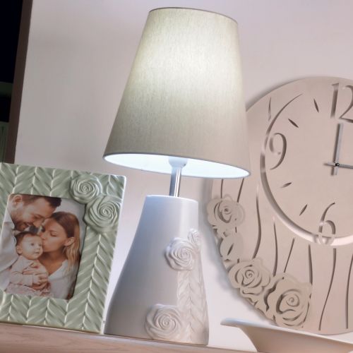 Lampada da tavolo bianca