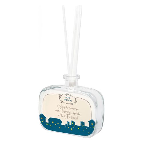 Profumatore in vetro fragranza note fresche decoro fortuna