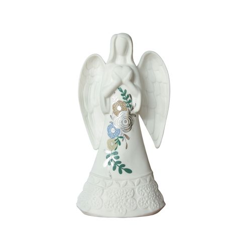 Lampada led angelo colore argento e blu